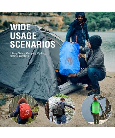 TOURZOO Waterproof Backpack Rain Cover | Reflective Strip | Black | L(40-66L) | for Hiking, Camping, Biking | Fastened Straps | 10-95L Capacity - Buy Online on GoSupps.com