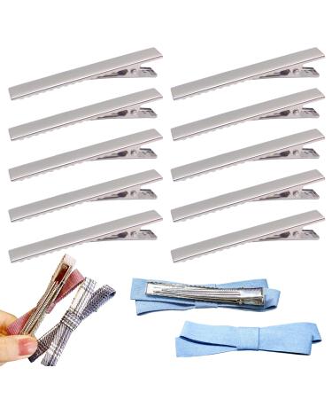 JJQHYC 60 pieces hair clips DIY hair clip for yourself women crocodile hair clips 66 mm metal hair clips