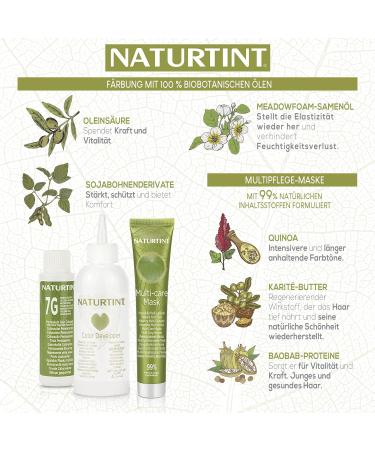 Natureint Bio-Based Ammonia-Free Hair Color 4.35 - Intensive Cappuccino Brown 100% Gray Coverage Natural Ingredients - Long-Lasting Color (170 ml) - Buy Online on GoSupps.com