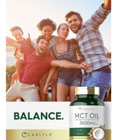 Carlyle MCT Oil Capsules | 3600mg | 70 Softgels | Keto Coconut Oil | with Caprylic & Capric Acid | Non-GMO and Gluten Free Supplement - Buy Online on GoSupps.com