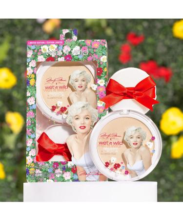 Wet n Wild Marilyn Monroe Icon Diamond Highlighter | Cool Champagne Powder Highlight for Glass-Like Glow | Includes Application Sponges | International Shipping Available - Buy Online on GoSupps.com