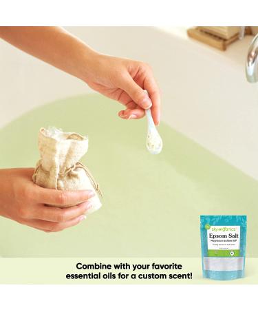 Sky Organics Epsom Salt 5 lbs - Soothe, Refresh & Relax Your Body - Buy Online on GoSupps.com