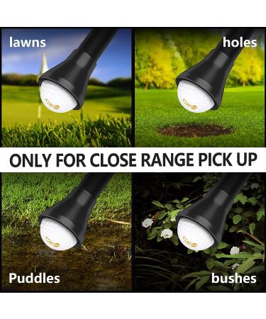XSMSGO Golf Ball Retriever | Putter Grip Tool with Suction Cup | Portable Golf Ball Grabber for Putters | Black Medium - Buy Online on GoSupps.com