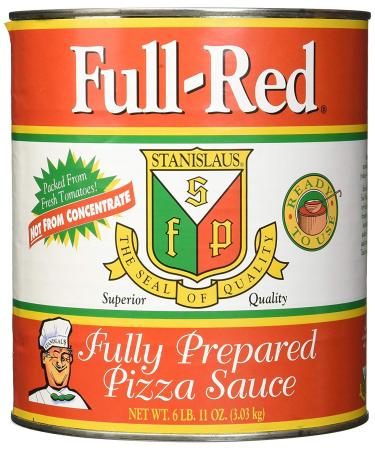 Full Red Fully Prepared Pizza Sauce #10 6.68 Pound (Pack of 1)