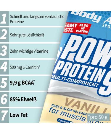 Buy Body Attack Power Protein 90 - Chocolate 500g | Multi-Component Protein Powder with BCAA Vitamins & L-Carnitine | Extra Creamy Protein Shake Made in Germany - Buy Online on GoSupps.com