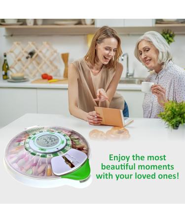 EDOSO Smart Automatic Pill Dispenser Model 2021 - 9 Alarms - Large Display - English Rings - 2 Locks - High Capacity - Buy Online on GoSupps.com