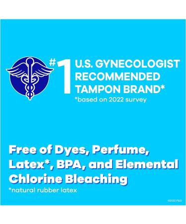 Tampax Pearl Plastic Unscented Tampons Regular Absorbency - 18 Count Pack - Buy Online on GoSupps.com