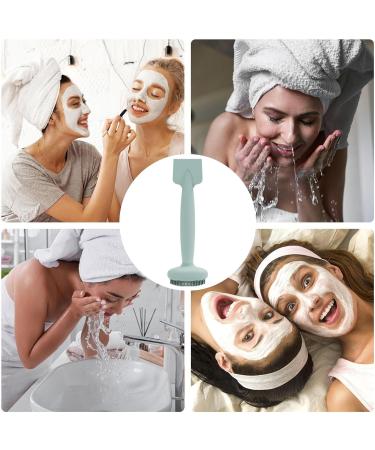 Face Brush Cleanser Dual Head Soft Face Scrubber Brush For Women | Soft Face Cleansing Brush Waterproof Mud Film Brush Manual Skin Friendly Haze Blue 2pcs - Buy Online on GoSupps.com
