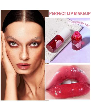 ZHISHUDL Lip Tint Stain Set - Long-Lasting, Waterproof, 2 Colors - Moisturizing Liquid Lipstick & Cheek Stain - Non-Stick Cup Formula - Tinta Para Labios - 0102 - Buy Online on GoSupps.com