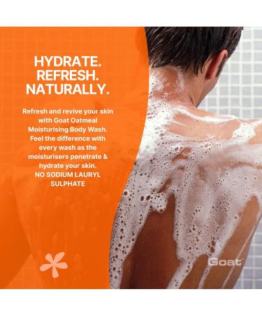 Goat Milk Soap Moisturizing Body Wash Value Duo Pack 16.9 oz - Body Wash to Revive your Skin - Oatmeal - Buy Online on GoSupps.com