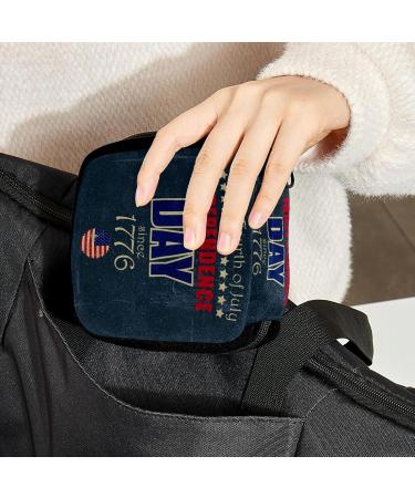 GIAPB Period Bag - Sanitary Napkin Storage & Makeup Pouch | Independence Day Picture Color3066 - Buy Online on GoSupps.com