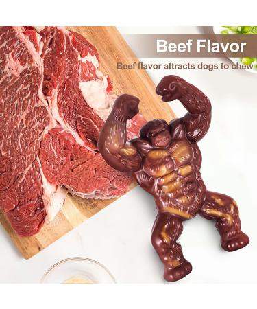 LUKITO Indestructible Dog Chew Toy - Real Beef - Aggressive Chewers - Large Dogs - Brown - Buy Online on GoSupps.com