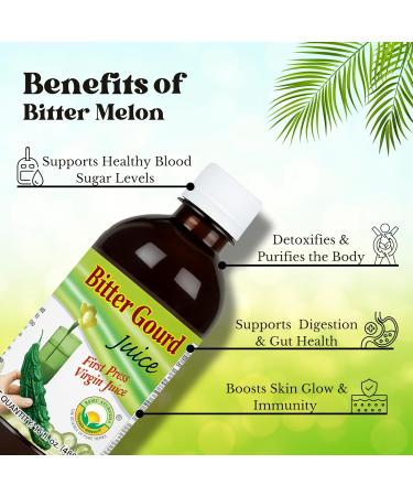 Basic Ayurveda Bitter Gourd Juice (Pack of 2) | 16.23 Fl Oz (480ml) | Pure Karela Juice | No Sugar & Artificial Colors Added - Buy Online on GoSupps.com