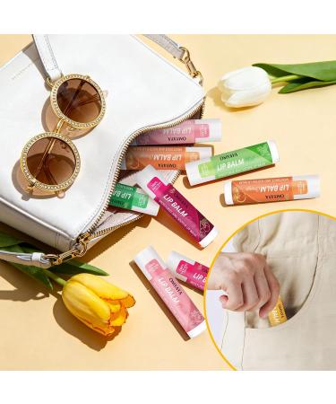 FONTOEN 24 Pieces Fruity Lip Balm Set 12 Flavors Moisturized and NonSticky for Very Dry Lips Lip Care Set for Men GirlsWomenBoys Honey Strawberry etc - Buy Online on GoSupps.com