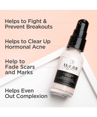 Averr Aglow Clear Skin Elixir Face Mask - Prevent Breakouts, Clear Acne & Oily Skin, Fade Scars & Marks | Natural Skincare Solution for Reducing Pores and Achieving Younger Looking Skin - Buy Online on GoSupps.com