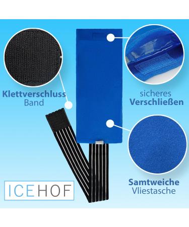 Buy IceHOF Cooling Pads Set (5x) - Soft Fleece Long-Lasting Cold Compress Various Sizes for Family Use - Ideal Gel Cooling Bags for Maximum Comfort - Buy Online on GoSupps.com