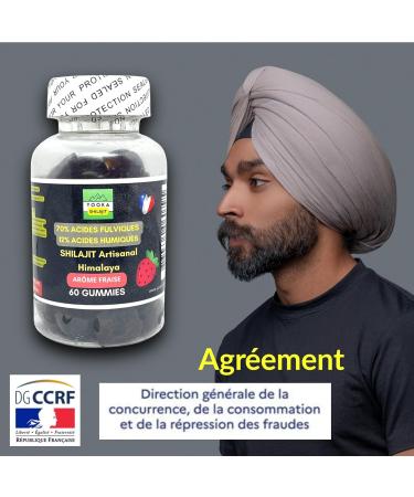 YOOKA 60 Shilajit Gummies Natural Artisan Gold Pure Strawberry Scent. 70% FULVIC ACID GUARANTEED +85 minerals 12% humic acid. Sun drying 60 days purified 40 times. French company. - Buy Online on GoSupps.com