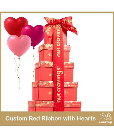 Dried Fruit & Nuts Gift Basket Red Tower + Ribbon (12 Assortments) Holiday Christmas Gourmet Bouquet Arrangement Platter  Birthday Care Package  Healthy Food Kosher Snack Box for Adults Men Women - Buy Online on GoSupps.com