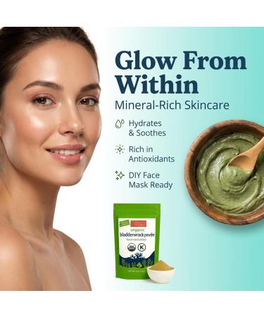 Ocean s Balance Clean Organic Bladderwrack Powder (Fucus vesiculosus) from The Pristine Maine Coast | Vegan Lab Tested Purity Skin & Digestive Wellness 16 Oz - Buy Online on GoSupps.com