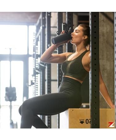 ZEITION Stainless Steel Protein Shaker - 700ml BPA-Free Sport & Fitness Bottle for Smoothies Crossfit & Training - Buy Online on GoSupps.com