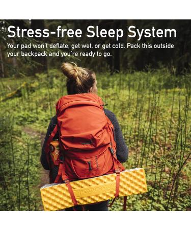 Featherstone Outdoor El Cordion Insulated Sleeping Pad R-Value 2.1 - Ultralight Mat for Backpacking and Camping (Marigold) - Buy Online on GoSupps.com