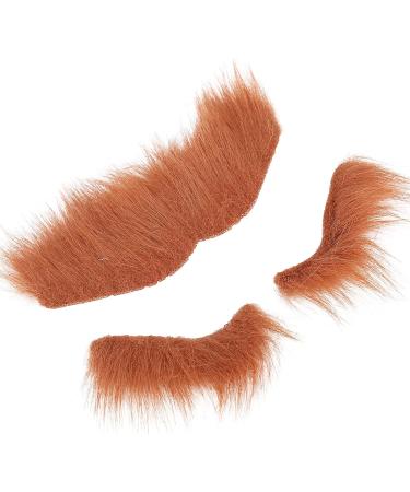 Fake Fake Moustache 26 22 1 Fake Beard Eyebrow Set Self Adhesive Mustaches Eyebrow Costume Party Supplies Brown Self Set - Buy Online on GoSupps.com