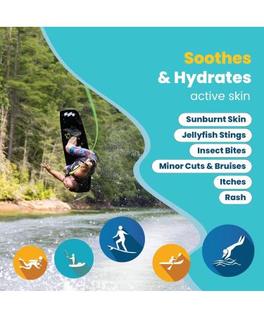 Stream2Sea Aloe Soothing Gel - Organic Sunburn Relief & After Sun Care - Travel Size 2.5 Fl Oz - Buy Online on GoSupps.com