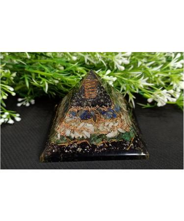 Natural Crystal Rough Pyramid for | Black Tourmaline | Lapis Lazuli | Amazonite | Green Jade Pyramid for EMF Protection - Crystal Stone Pyramid ERTEYIN - Buy Online on GoSupps.com