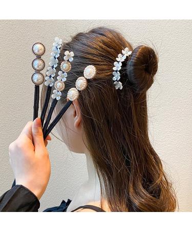 Kebolun Life 4 Pcs Tie Dye Hair Bun Set for Women - Velvet Scrunchie & Donut Maker for Elegant Buns in 5 Seconds - Reusable & Effortless Styling for Thin Hair - Buy Online on GoSupps.com