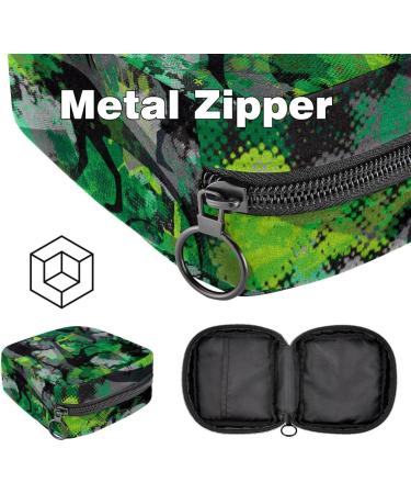 Multicolored Portable Storage Bags for Women's Bandages Tampons & More Stylish Dinosaurs Camouflage for School & Office - Buy Online on GoSupps.com