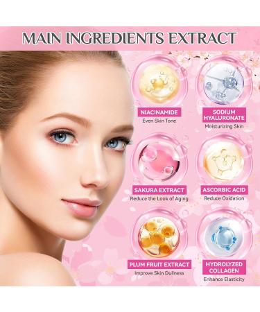 29Pcs Valentine's Day Sakura Skincare Set Skincare for Girls 10-12 Complete Skincare Routine for Clean Soft and Hydrated Skin Ideal Gift for Teen Girls 29Pcs Pink - Buy Online on GoSupps.com
