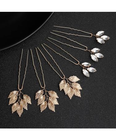 Beaupretty 2 Alloy Leaf Hairpin Hair Accessories Bridesmaid Floral Crystal Rhinestone Hair Pins Ancient Style Hairpin Wedding Headwear Bridal Crystal Hairpin Metal Miss Hanfu Hair Piece - Buy Online on GoSupps.com