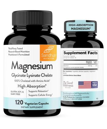 Sandhu's Bovine Colostrum Powder & Magnesium Glycinate Lysinate Capsules | Helps Gut Immune Heath & Sleep Support - Buy Online on GoSupps.com