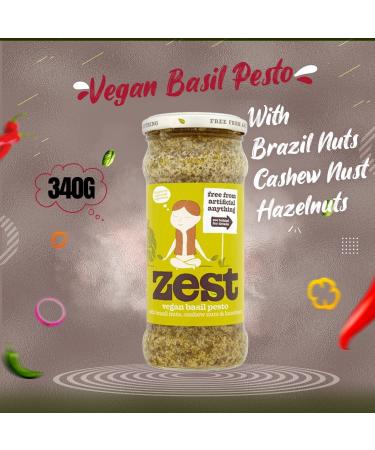 Zest Pasta Sauce Pick N Mix - Create Custom Combo with 6+ Flavours | Basil Oregano Spanish Mushroom Tomato Chilli Tomato Maspone | Gift Set for Pasta Sauce Lovers - Pack of 5 x 340g - Buy Online on GoSupps.com