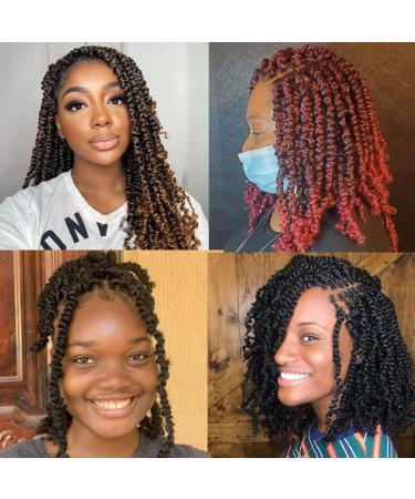 10 Inch Pre-twisted Grey Passion Twist Crochet Hair (Pack of 7) - Short Soft Pre-looped Braids for Black Women - Buy Online on GoSupps.com