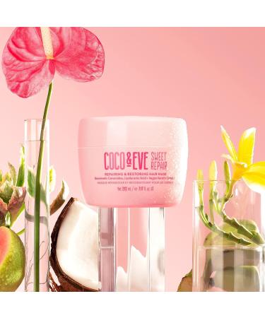 Coco & Eve Sweet Repair Hair Mask | Biomimetic Ceramides, Hyaluronic Acid, Vegan Keratin | Repair Dry, Damaged Hair | Increase Hydration & Shine | 7.2 fl oz - Buy Online on GoSupps.com