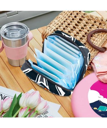 Grunge Basketball Pattern Womens Napkin Storage Bag | Portable Period Bag for Teens & Women | Menstrual Cup Pocket & Breastfeeding Pillow Holder - Buy Online on GoSupps.com