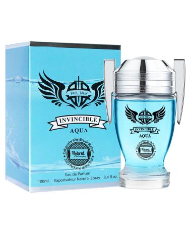 Hybrid & Company Invincible Aqua Men Pour Homme Eau De Toilette Natural Spray 3.4FL.OZ