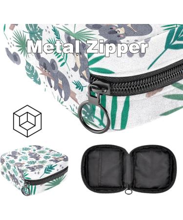 Sanitary Napkin Storage Bag Menstrual Cup Pouch Girls Travel Large Capacit Makeup Sanitary Pads Organizer Koala Palm Leaves Multi-colored 10 - Buy Online on GoSupps.com