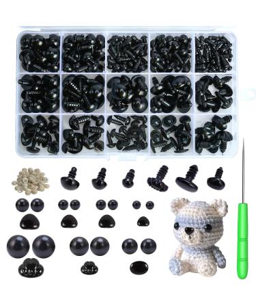 Safety Eyes and Noses 792PCS Colorful Safety Eyes for Amigurumi with  Washers for Crafts/Crochet/Stuffed Animals Multicolored