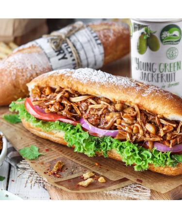 Buy Natures Charm Young Green Jackfruit in Lake - Salzig Pickled Vegan Delicacy | Perfect for Salads Curries & Soups - 2900g - Buy Online on GoSupps.com