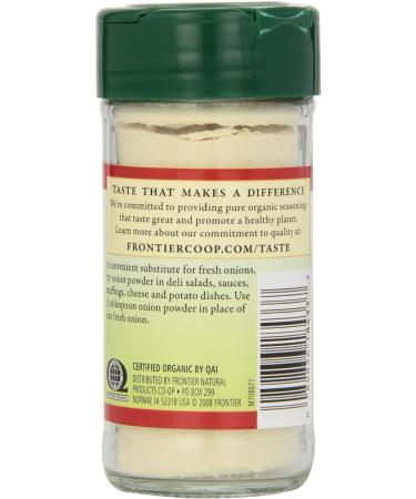 Frontier Herb Onion - Powder - Organic - White - 2.10 Oz - Buy Online on GoSupps.com