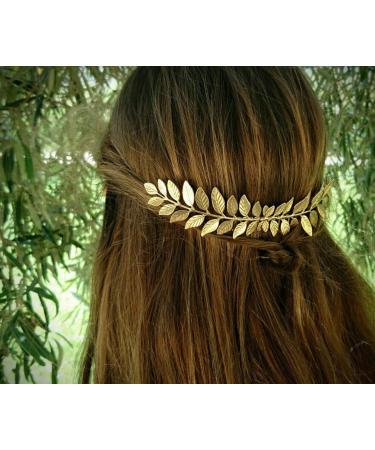 Bridal Gold Leaf Hair Comb Bridesmaid Hair Clips Hairpin Hair Accessories Wedding Hair Jewelry with Combs - Buy Online on GoSupps.com