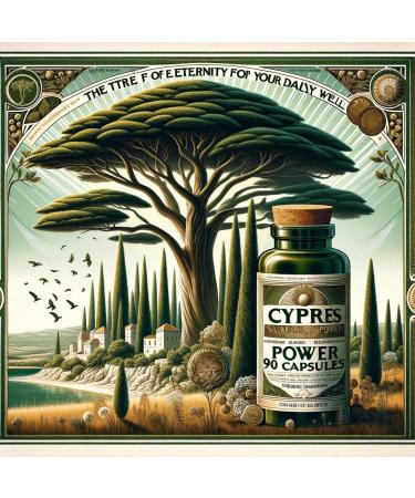 NAKURU | Cypress | Power Range | Made in France | The Tree of Eternity! | (90 Capsules of 325mg / Net Weight: 29g) - Buy Online on GoSupps.com