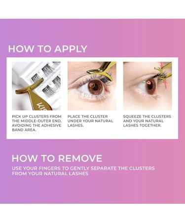 Shop KISS imPRESS Press-On Falsies - Self-Adhesive Eyelashes No Glue 20 Voluminous Lash Clusters & Applicator | Fast International Shipping - Buy Online on GoSupps.com