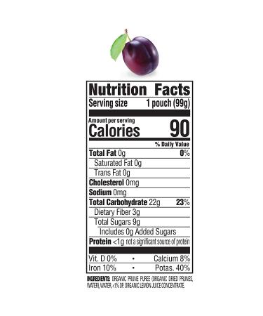 Happy Baby Organics Clearly Crafted Stage 1 Prunes Baby Food - 3.5 oz Pouch (Pack of 8) - Buy Online on GoSupps.com