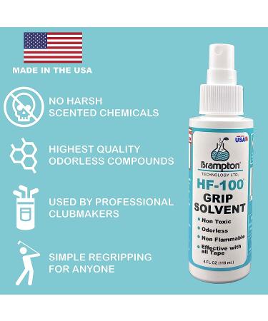 Brampton Technology Golf Club Regripping Kit - 15 Tape Strips, Rubber Vice Clamp, 4oz Solvent with Sprayer - Buy Online on GoSupps.com