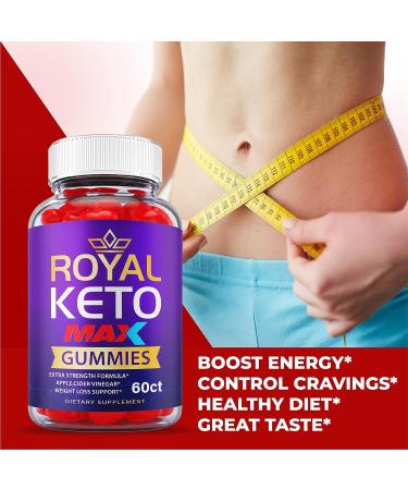 Royal Keto Gummies Max Strength - Vegan ACV Formula for Weight Loss - 60 Purple Gummies with B12, B6, and Beet Root Juice - Buy Online on GoSupps.com