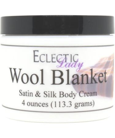 Eclectic Lady Wool Blanket Satin and Silk Cream Body Cream Body Lotion 4 oz - Shea Butter Aloe Silk Amino Acids Vitamin E Phthalate-Free Handcrafted in USA - Perfect For Women 4 Ounce