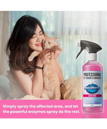 Pet Odour Eliminator Spray Strong Enzyme Odour Bacteria Eating Deodoriser & Dog Urine Neutraliser | Pet Odour Remover | Smells from Carpet Upholstery - Buy Online on GoSupps.com